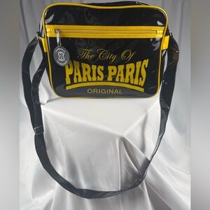 Robin Ruth Black and Yellow Designer Bag